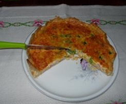 Tarte de legumes e delicias do mar