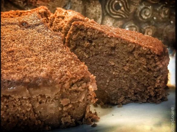 Bolo de aveia e chocolate ao vapor