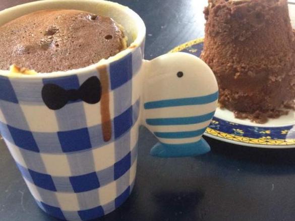 Bolo de chocolate no microndas