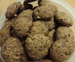 Bolachas aveia com sementes