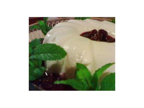 Panna cotta de amoras com cuajada