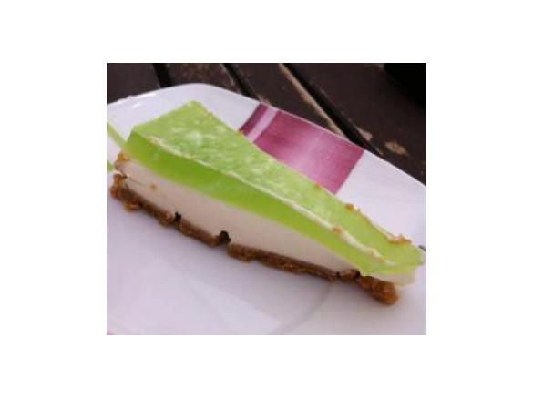 Cheesecake com gelatina de Maçã