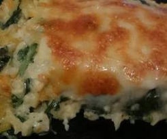 Bacalhau com natas, espinafres e cenoura