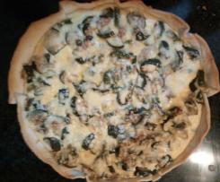 Quiche de  curgete e atum