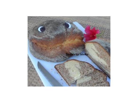 Pão doce marmoreado