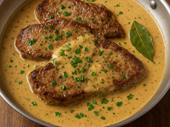 🥩 Molho de Mostarda para Bifes de Vaca (à moda antiga)