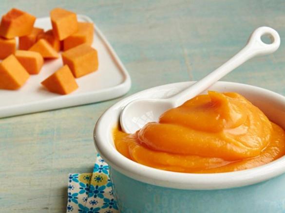 Sopa de Abóbora e Frango para bebés