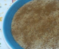 Papas de aveia com diospiro