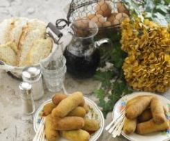 Croquetes de bacalhau com azeitonas