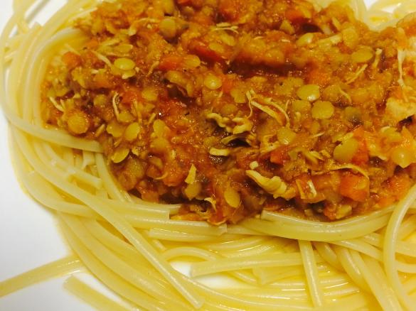 Bolonhesa de Lentilhas