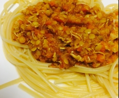 Bolonhesa de Lentilhas