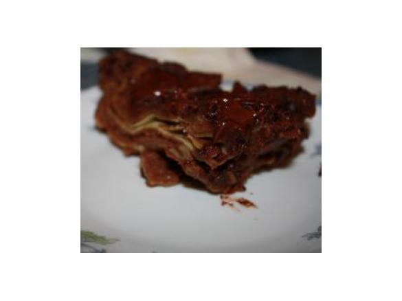 Lasanha de chocolate