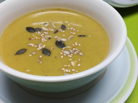 Aveludado de brócolos e couve-flor