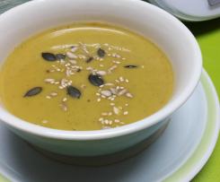 Aveludado de brócolos e couve-flor