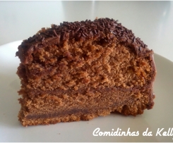 Bolo de espuma de chocolate