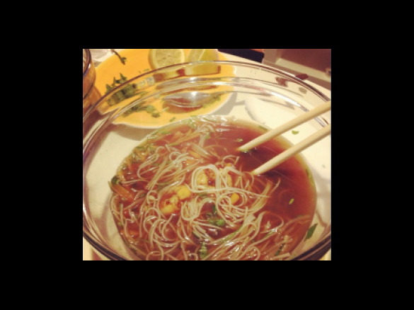 Pho-Bo: Sopa Vietnamita (com Camarão)