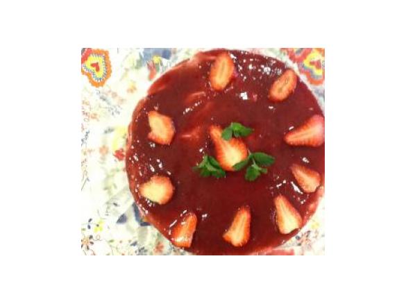 cheesecake de morango