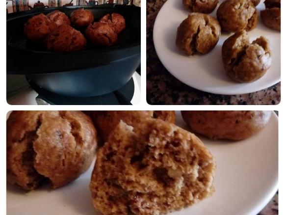 Bolinhos de Batata Doce Sem Gluten e frutos secos