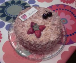 Bolo base com massa folhada e creme de limão