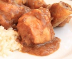 Frango com Cerveja e Sopa de Rabo de Boi