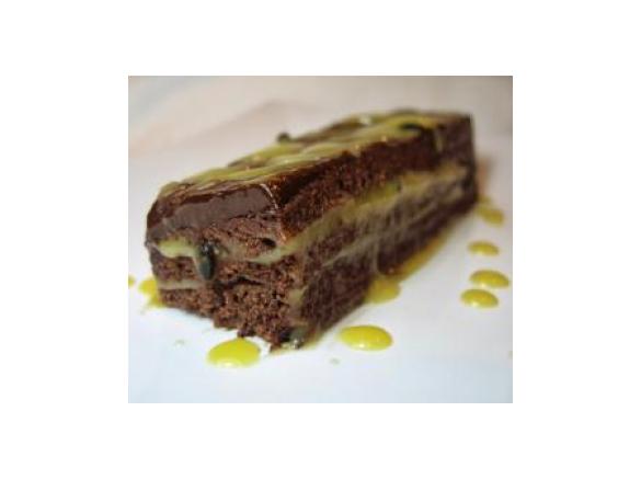 Tentação de chocolate com Curd de maracujá