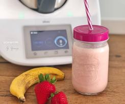Batido de banana e morango