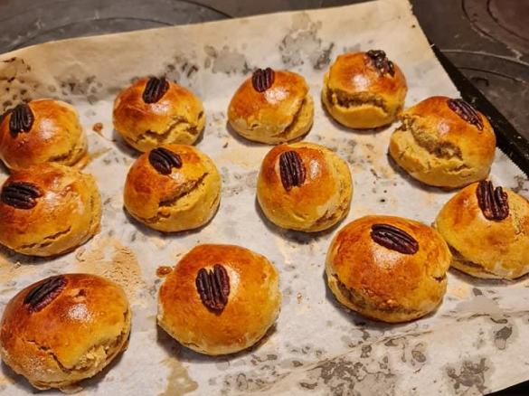 BROAS DE BATATA DOCE E NOZ