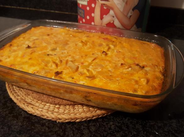 Tortilha de Frango (aproveitamento) - no FORNO