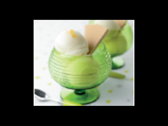 Sorvete rápido de limão 