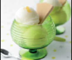 Sorvete rápido de limão 