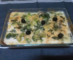 Variante Bacalhau com bróculos e Béchamel light