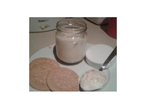 Iogurte de Baunilha e Bolacha Maria