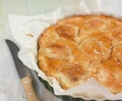 Tarte de pera e amêndoa