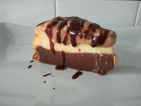 Cheesecake de Brownie com Cookie Dough
