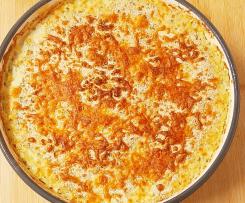 Bacalhau com natas e lentilhas