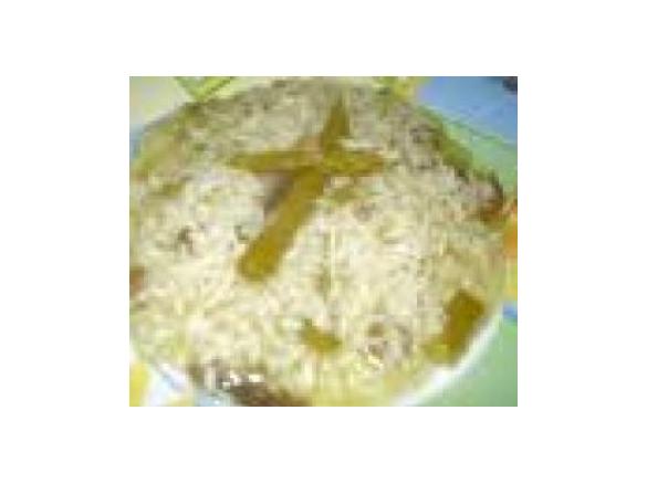 Risotto de espargos com cogumelos