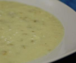 Creme de Legumes Com Peixe e Cogumelos