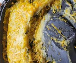 Variante Empadão de Alheira com espinafres e cenoura