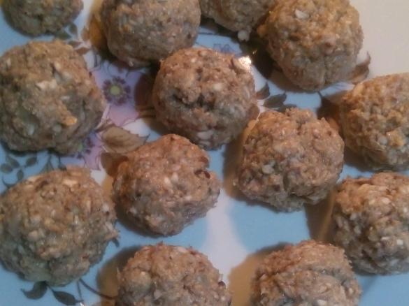 Almôndegas de frango com cogumelos