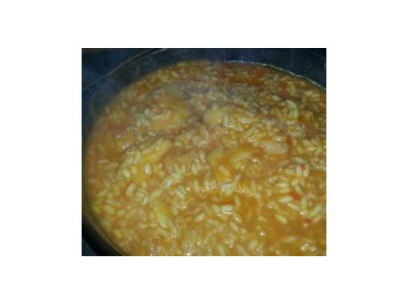 Risotto de pescada e camarao