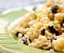 Millet Com Curgete e Azeitonas