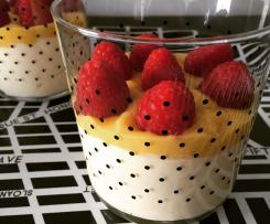 Mousse de Limão com Curd de Laranja