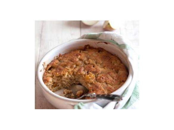 Bolo-Pudim de Maçã,Canela & Pinhões