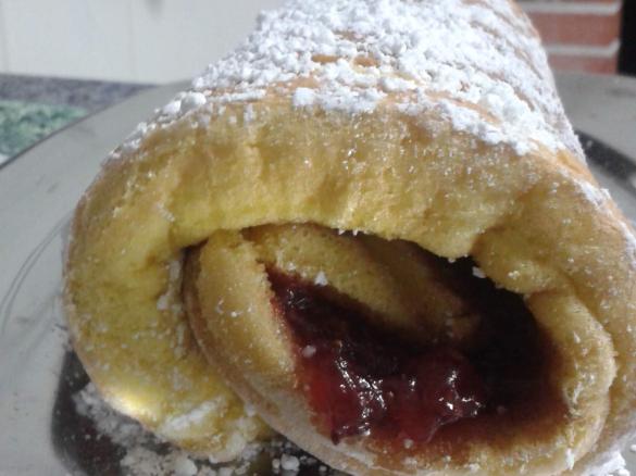 Torta com Doce de Framboesa
