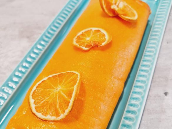 Torta de Cenoura recheada com doce de ovos