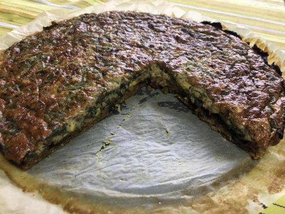 Base de quiche com abóbora