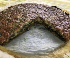 Base de quiche com abóbora