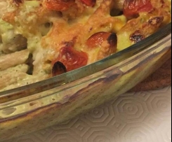 Penne com legumes (receita vegetariana)