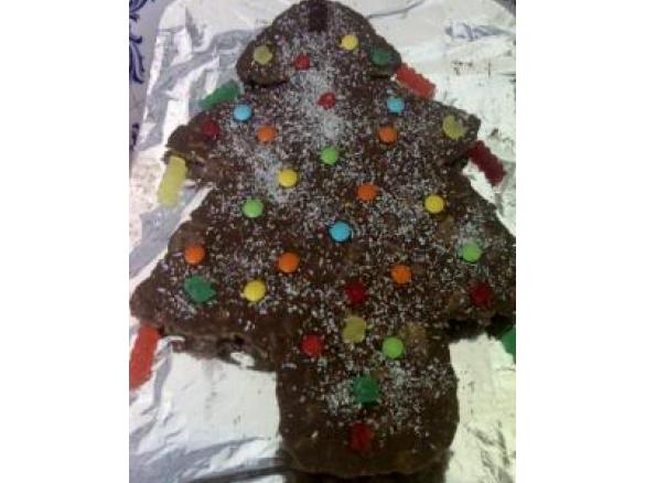 Salame de Chocolate versão Natal