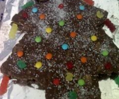 Salame de Chocolate versão Natal